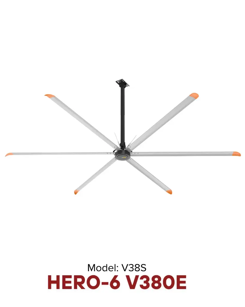 Quạt trần HVLS HERO-6 V380e Ø 5.5m |