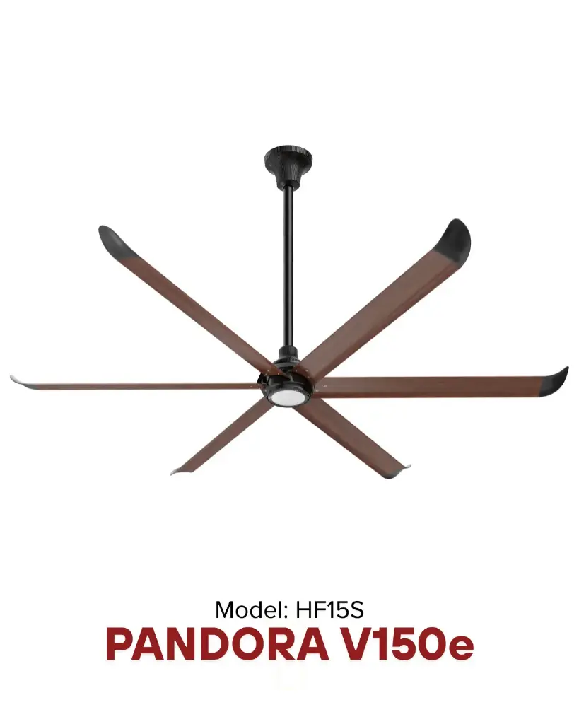 Quạt trần HVLS Pandora V150e Woodgrain Ø 3.0m |