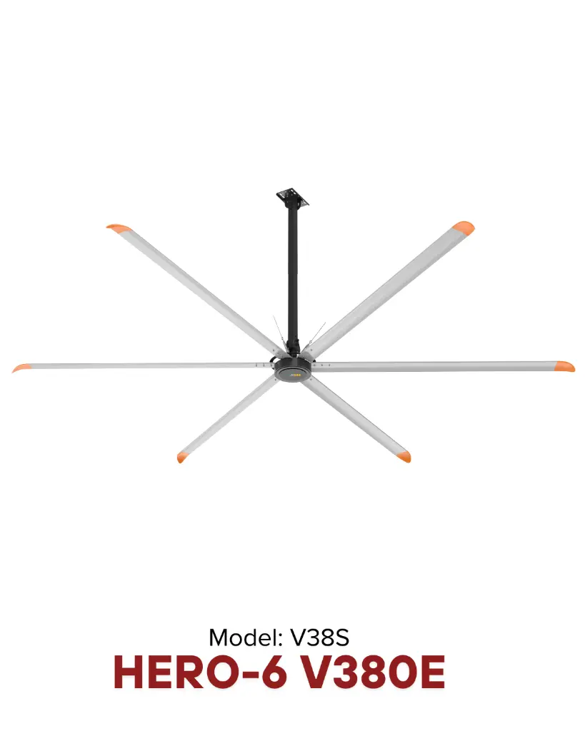 Quạt trần HVLS HERO-6 V380e Ø 6.7m |